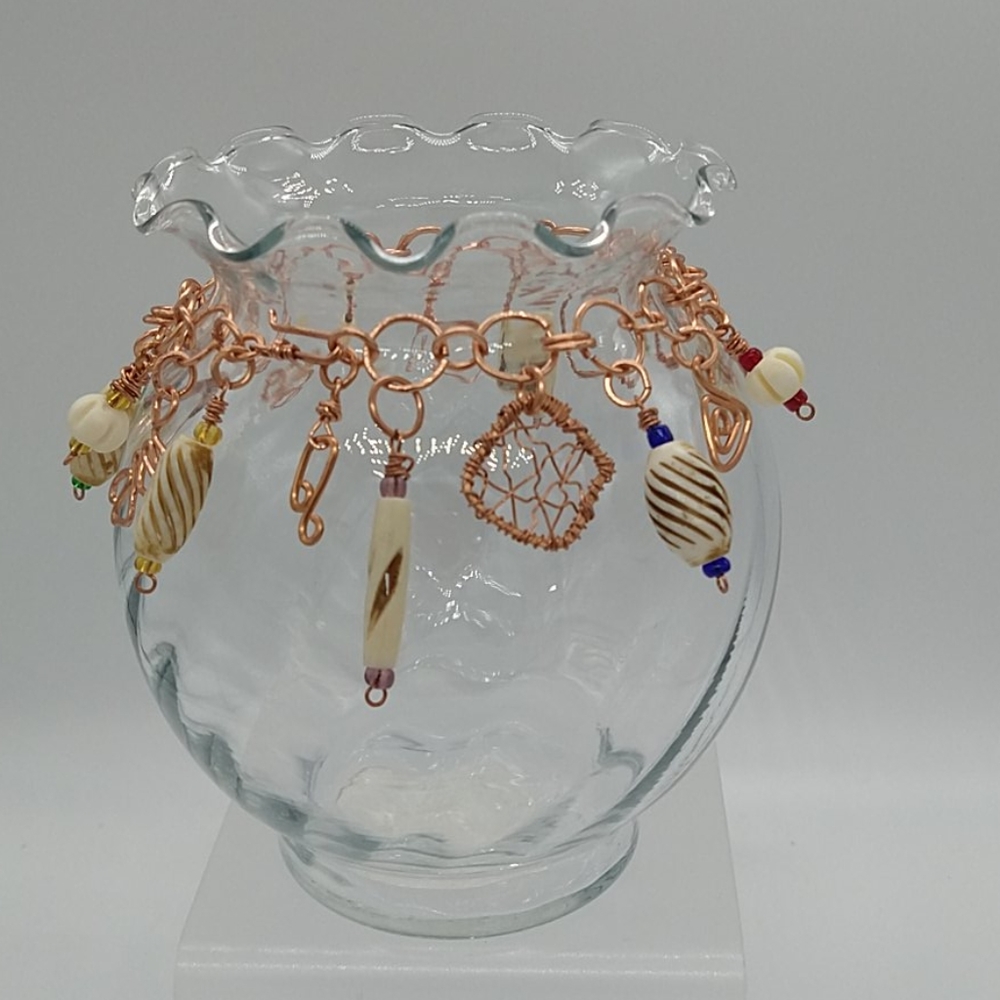Beaded Vase by Vekasy's